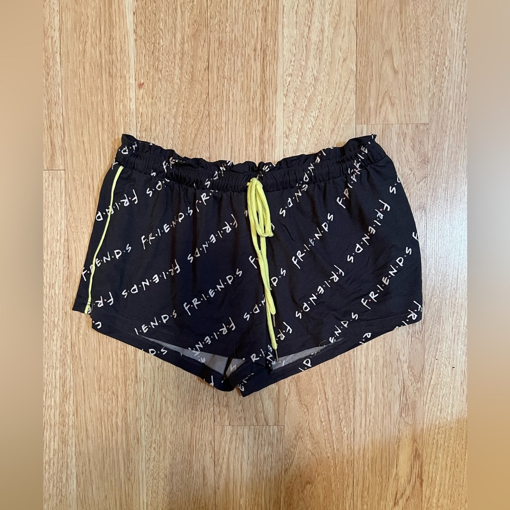“Friends” TV Show Black Lounge Shorts